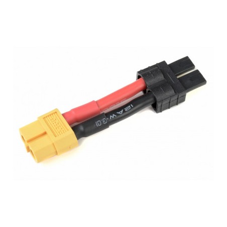 Power Adapter Lead - XT-60 Socket to TRX Socket - 12AWG Sili