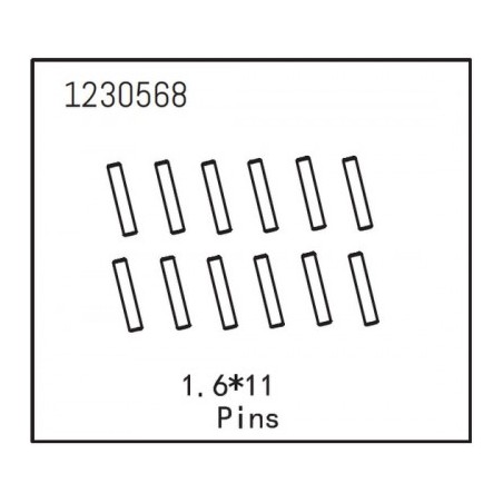 Pins 1.6x11
