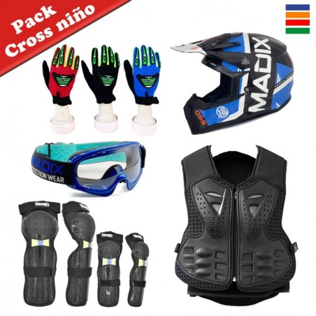 Pack completo cross chaleco infantil