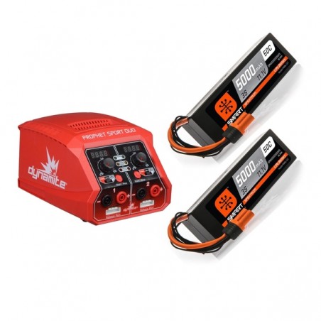 SMART LiPo 5000mAh 11.1V 3S 50C Hardcase IC3 + DYNAMITE 2x50W