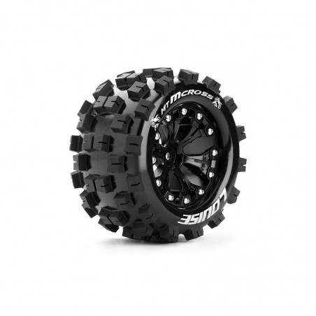 MT-MCROSS 1:10 MONSTER TRUCK TIRE SET MOUNTED SOFT - B