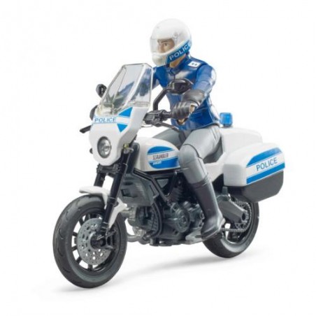 Bruder Polícia c/ mota Ducati Scrambler