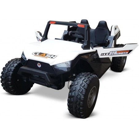 Carro eletrico de criança Todoterreno Clash 24V MP4 Blanco 2.4G