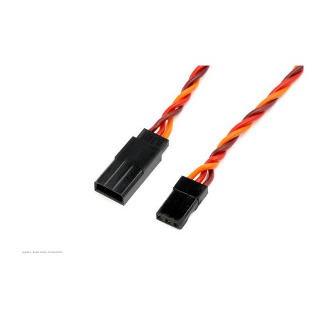 Revtec - Servo Extension Lead - Twisted - JR/Hitec - 22AWG / 60 Strands - 30cm - 1 pc