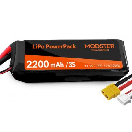 Bateria MODSTER LiPo 3S 11,1V 2200 mAh 30C (XT60) PowerPack