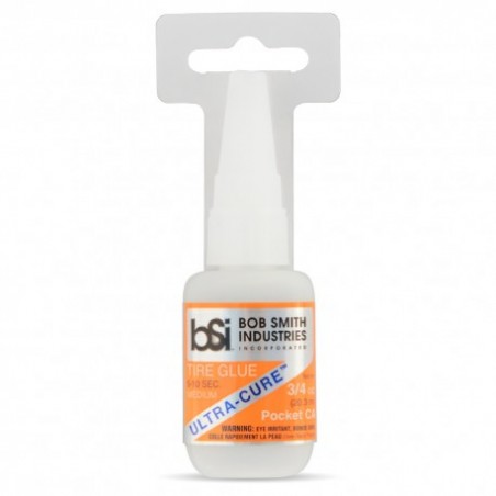 Cola para pneus Ultra-Cure Cyanoacrylate média fina Pocket 21gr (3/4 oz) - Cola para pneus