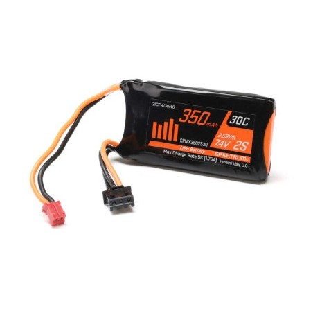 7.4V 350mAh 2S LiPo Battery: SCX24 PH 2.0