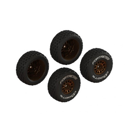 dBoots 'FORTRESS' Glued Tire Set Bronze (2 Pairs)
