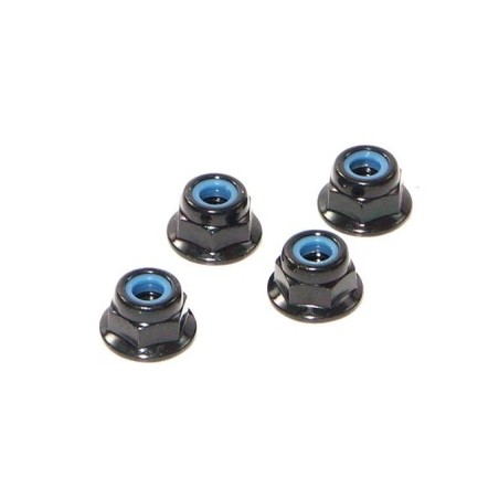 FLANGED LOCK NUT M4 (4pcs)