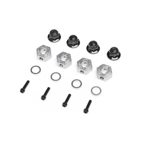 Axial 12mm Hex Hub Set (4): AXP8
