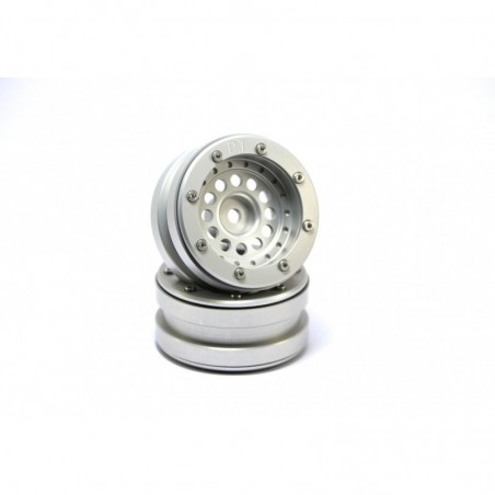 BEADLOCK WHEELS PT-BULLET SILVER/SILVER 1.9 (2 PCS)