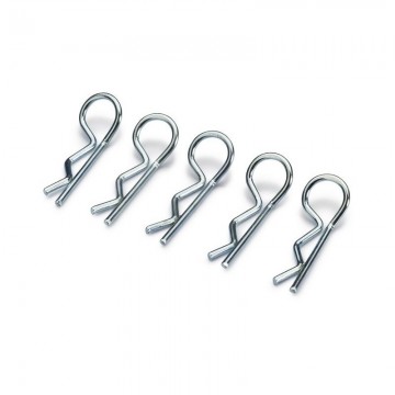 BODY CLIPS LARGE/SILVER (10...