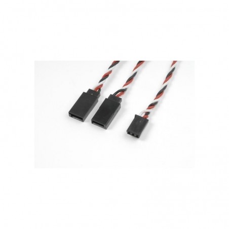 Y-LEAD TWISTED FUTABA, 22AWG, 15CM (1PC)
