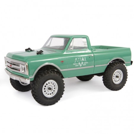 1/24 SCX24 1967 Chevrolet C10 4WD Truck escovado RTR, verde