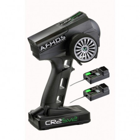 RADIO 2-CHANNEL "CR2S.V2" 2.4GHZ INCL. 2 RECEIVER