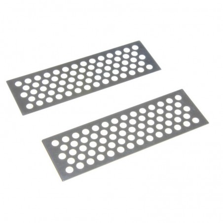 METAL SAND PLATES (2) SILVER