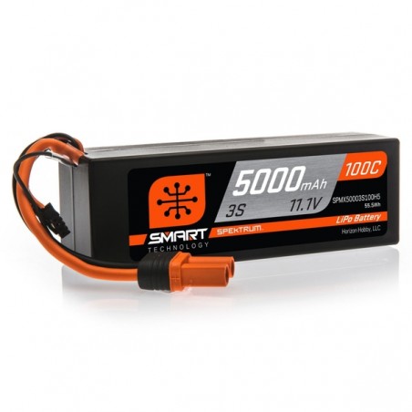 SMART LiPo 5000mAh 11.1V 3S 100C Hardcase IC5