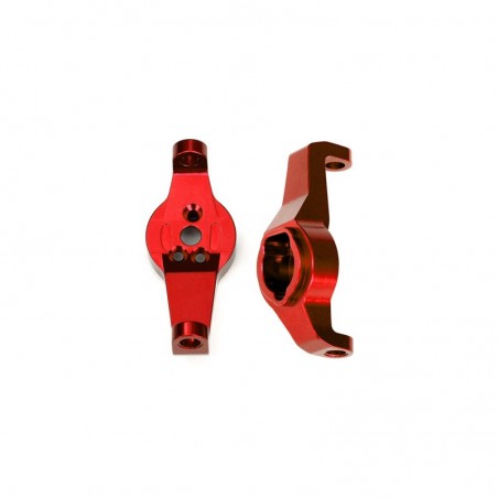Caster blocks, 6061-T6 ALUM (red-anod), left-right