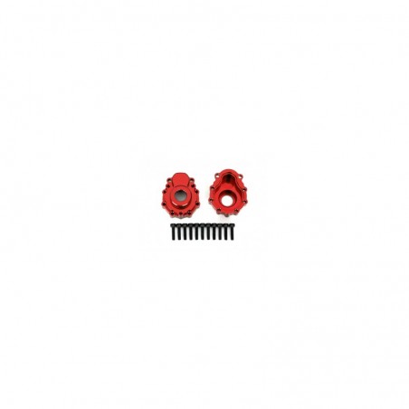 Portal housings, outer, 6061-T6 ALUM (red-anod) (2) 2.5x10