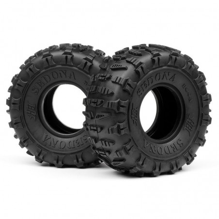 HB SEDONA TIRE 2.2 (WHITHE/ROCK CRAWLER/2PCS)