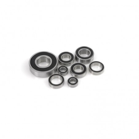 CHROME BALL BEARING ABEC 3 , RUBBER SHIELDED , 5X13X4 - 695-2RS, (4 PCS)