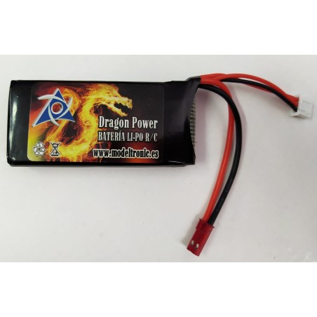 Batería Li-Po DragonPower 7,4v 850 mAh descarga 25C conector JST