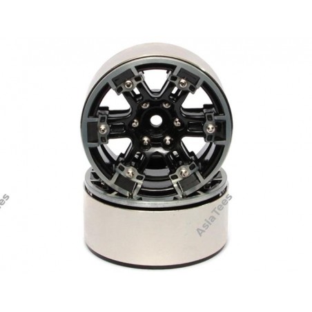 Team Raffee Co. EVO™ 1.9 High Mass Beadlock Aluminum Wheels Bar-6B (2)