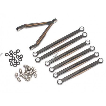 Team Raffee Co. Aluminium Suspension Links & Front Upper Link Mount for Axial SCX24