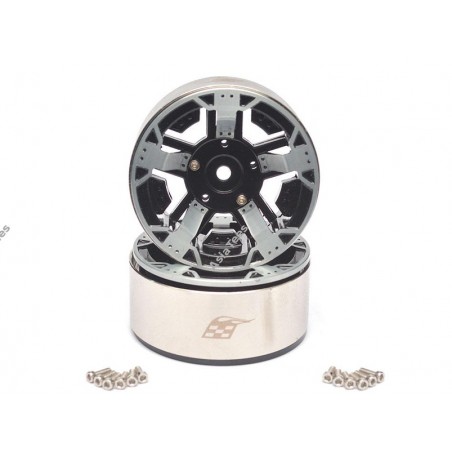 Team Raffee Co. EVO™ 1.9 High Mass Beadlock Aluminum Wheels Bar-5B (2)
