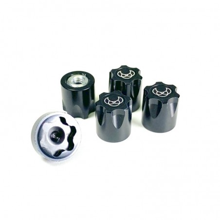 1:10 ALU. HUB NUT M4 BLACK (4)