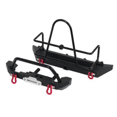 1:10 METAL BUMPER F/R WITH TIRE RACK
