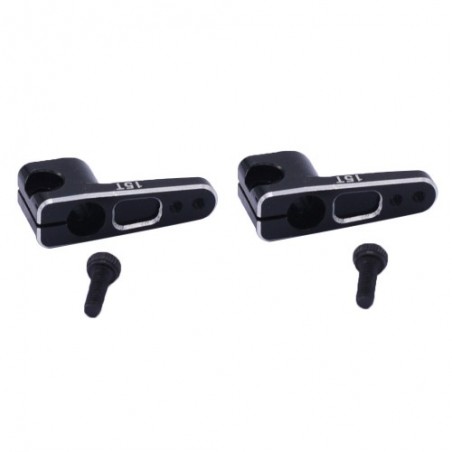 SERVO HORN ALUMINIO 15T AXIAL SCX24 (SERVO EMAX) NEGRO (1U)