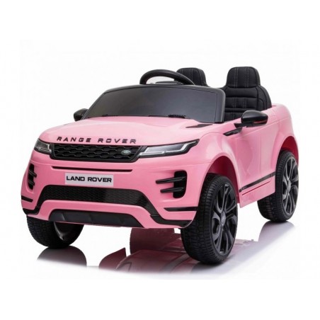Carro eletrico para crianças Land Rover, Range Rover Evoque 12v, módulo de música, banco de couro, pneus de borracha