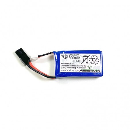 Battery 7.4V 800mAh LiPo