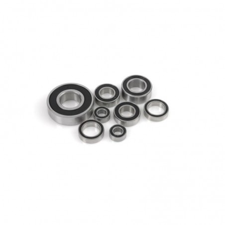 Chrome Ball Bearing "ABEC 3", rubber shielded , 8X14X4 - MR148-2RS, (4 pcs)