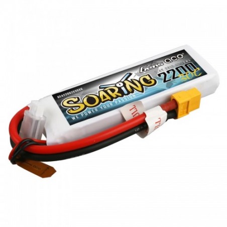 GENS ACE SOARING 2200 MAH 7,4V 30C 2S1P COM XT60-GEA22002S30X6