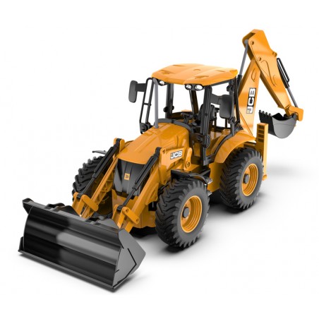 Escavadora DUPLA EAGLE JCB E589-003 RC com pá e carregadeira 1:20 com transmissor de 2,4 Ghz