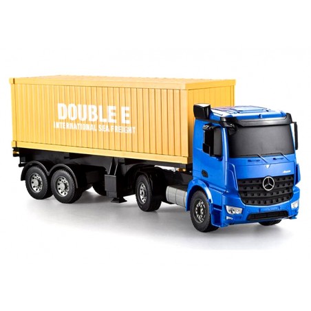 Caminhão porta-contêineres Mercedes Benz Arocs Double Eagle E564 na escala de 2,4 GHz 1:20
