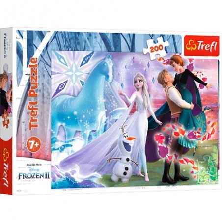 PUZZLES 200 PCS - MAGIC SISTER'S WORLD / DISNEY FROZEN