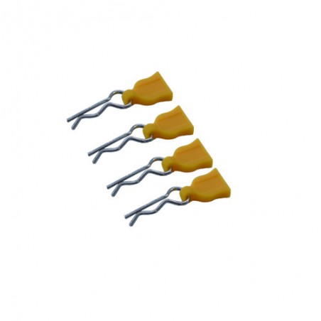 CLIPS DE CARROCERIA CON TIRADOR DE GOMA AMARELO