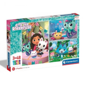 PUZZLE 3X48 GABBY´S DOLLHOUSE