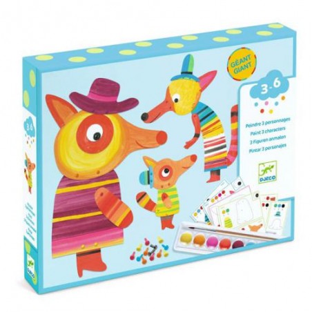 A FAMÍLIA DA RAPOSA - JOGO GIGANTE DE COLORIR