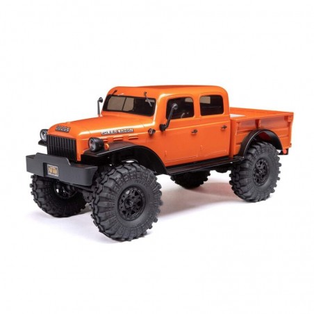 AXIAL SCX24 Dodge Power Wagon 1/24 4WD Rock Crawler Brushed RTR, Laranja