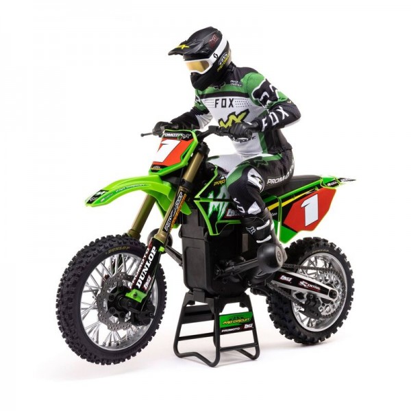 Losi Promoto-MX Moto RC 1/4 - Prête à Rouler - Stabilité Gyroscopique - Suspension Réglable - Pour Ados Et Adultes