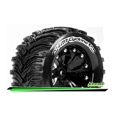 MT-CYCLONE - 1-10 Monster Truck Tire Set - Mounted - Soft -