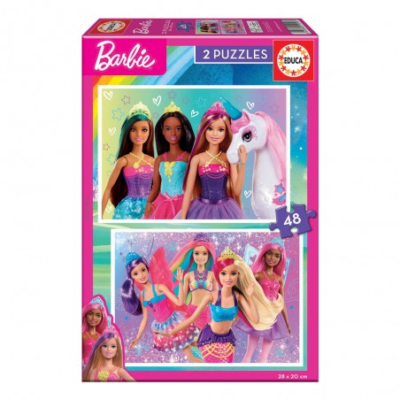 2X PUZZLE 48 BARBIE