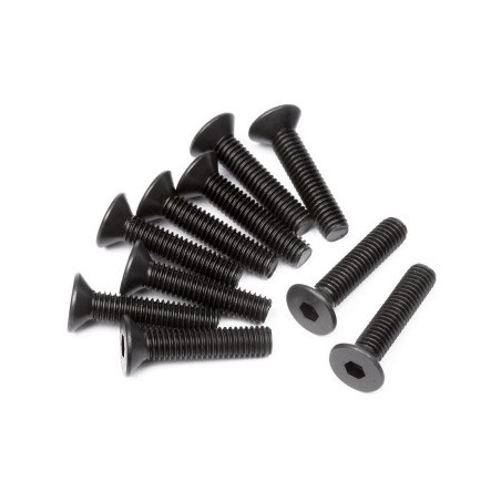 FLAT HEAD SCREW M3x14mm (HEX SOCKET/10pcs)