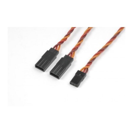 Y-lead HD silicon twisted JR/Hitec, 22AWG, 30cm (1pc)