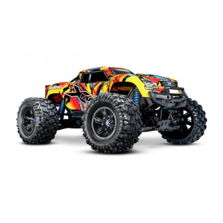 X-Maxx Brushless Electric Monster Truck with TQi 2.4GHz Radio, Velineon VXL-8s brushless - Solar Flare