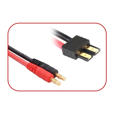 Charging Cable 4mm Bullet Plug suitable for Traxxas 300mm